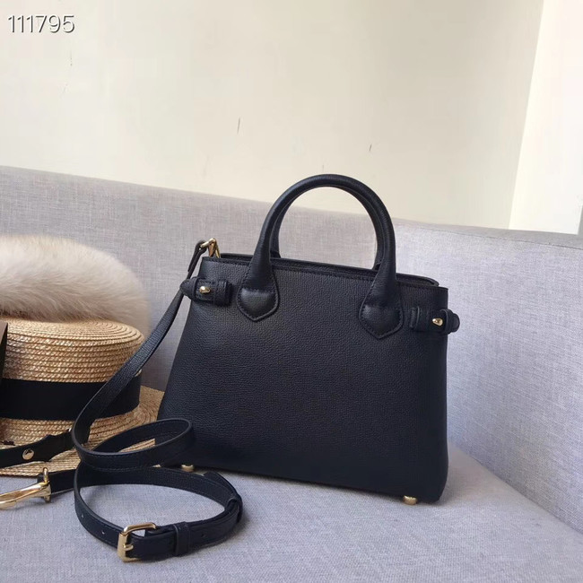 BurBerry Leather Tote Bag 7461 black