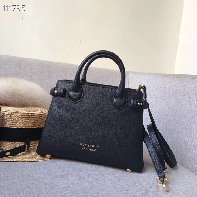 BurBerry Leather Tote Bag 7461 black