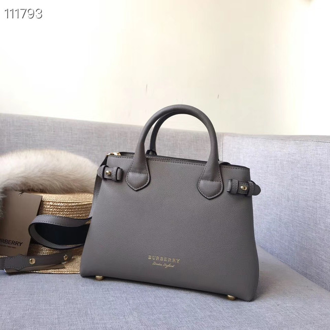 BurBerry Leather Tote Bag 7461 grey