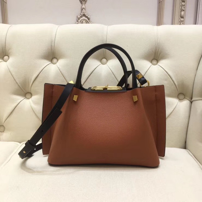 VALENTINO Origianl leather tote 2070 brown