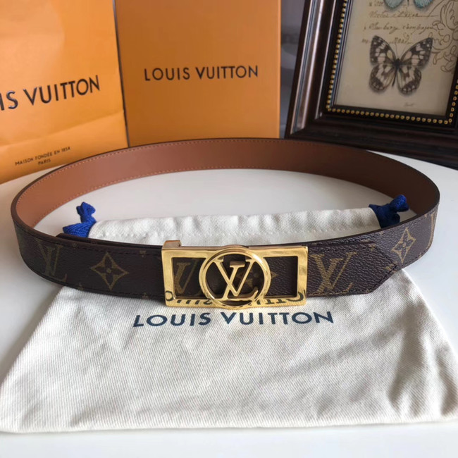 Louis Vuitton Leather Belt M0196W 30MM