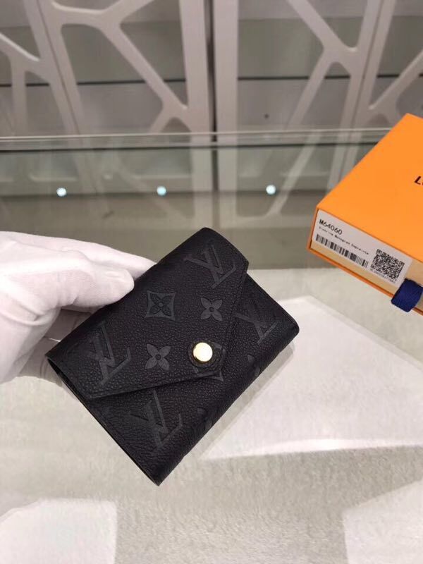 Louis Vuitton Original Monogram Empreinte Wallet M58439 black