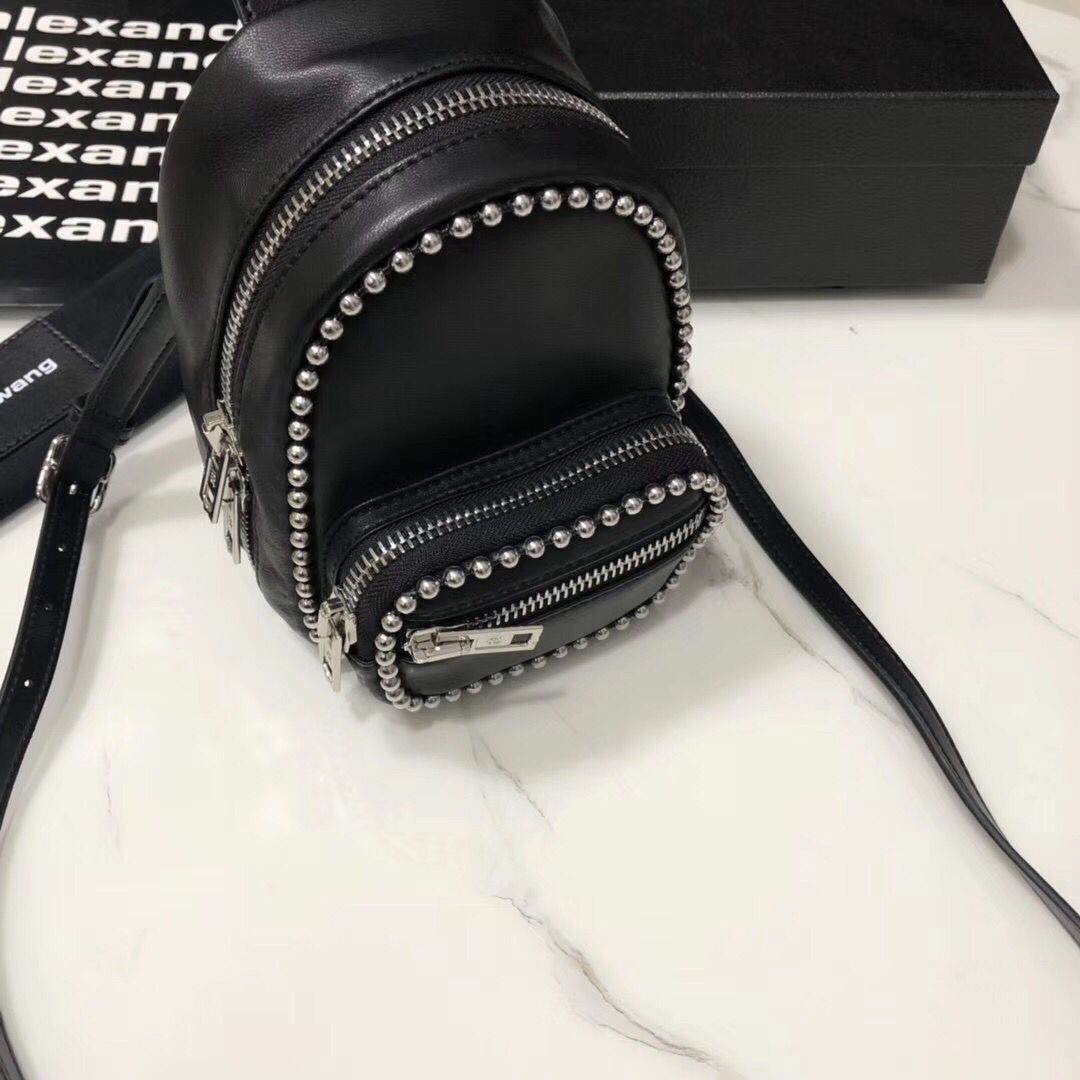 Alexander Wang leather Mini knapsack 0003 black