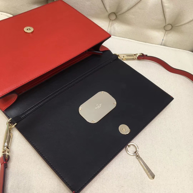 VALENTINO VLOCK Origianl leather shoulder bag 0909 red