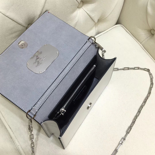 VALENTINO VLOCK Origianl leather shoulder bag 0910 silver