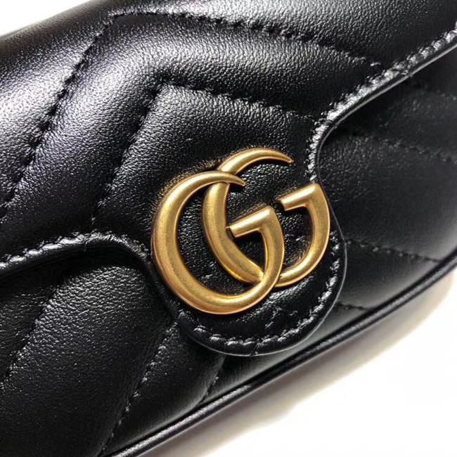 Gucci GG Marmont super Clutch bag 575161 black