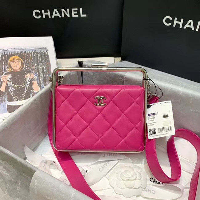 Chanel Original Sheepskin Leather clutch bag AS1732 rose