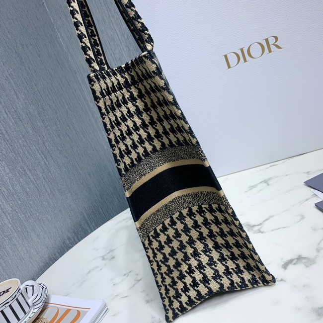 DIOR BOOK TOTE BAG IN EMBROIDERED CANVAS C1286-8