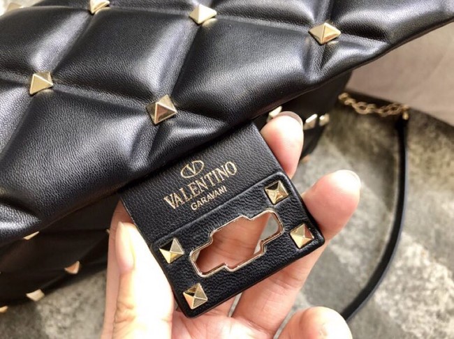 VALENTINO VLOCK Origianl leather shoulder bag 0053 black