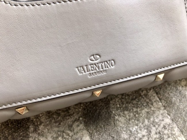 VALENTINO VLOCK Origianl leather shoulder bag 0053 grey