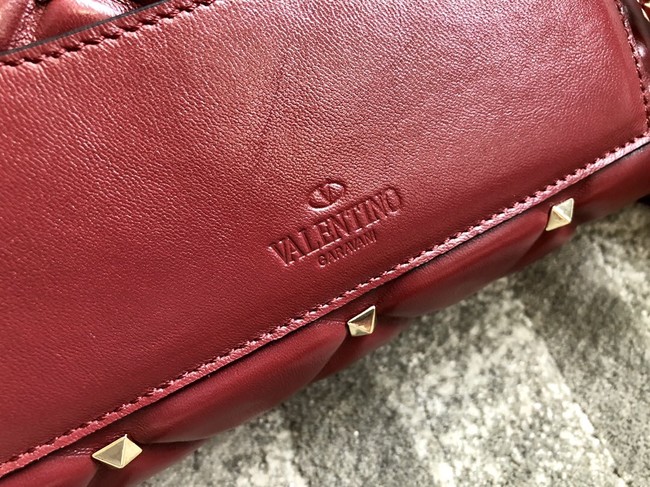 VALENTINO VLOCK Origianl leather shoulder bag 0053 red