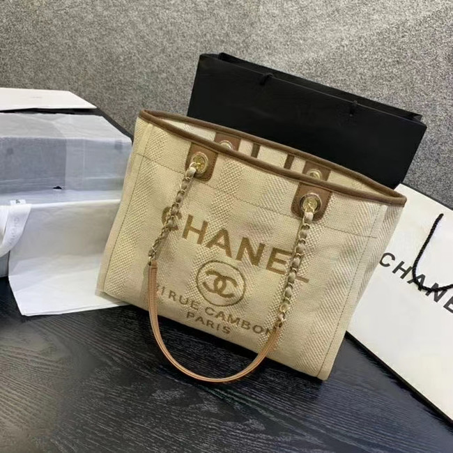 Chanel Large Shoulder Bag A67001 Cream