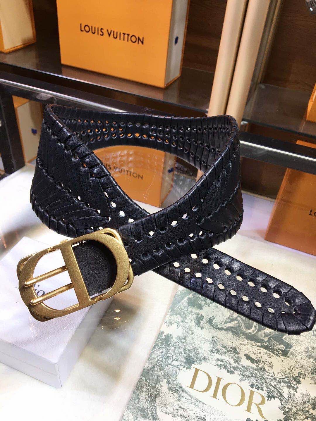 Dior Calf Leather Belt D6938 Black
