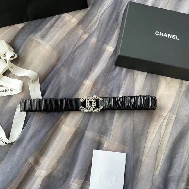 Chanel Calf Leather Belt 56611 black