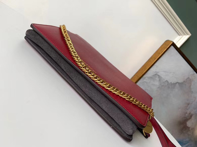 GIVENCHY leather and suede shoulder bag 9337 Wine