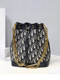 Dior original canvas bucket bag M0532 black