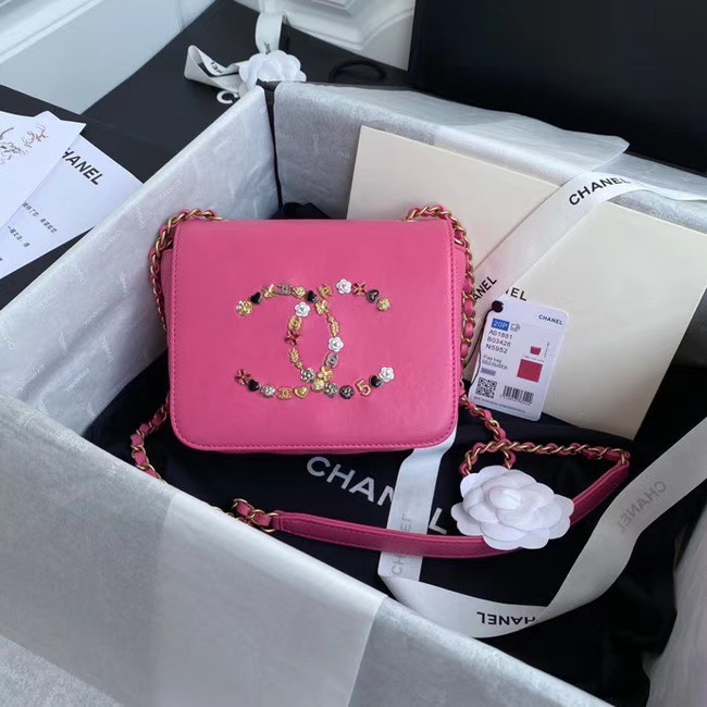 Chanel Original Lather Flap Bag AS3699 rose