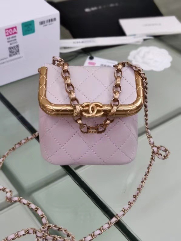 Chanel Original mini Magnet buckle bag AS1886 pink