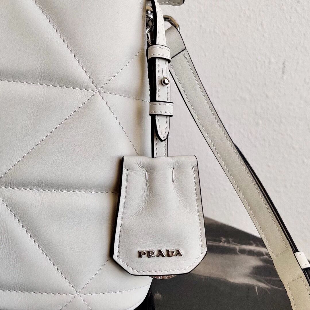 Prada Spectrum small leather bag 1BA311 white