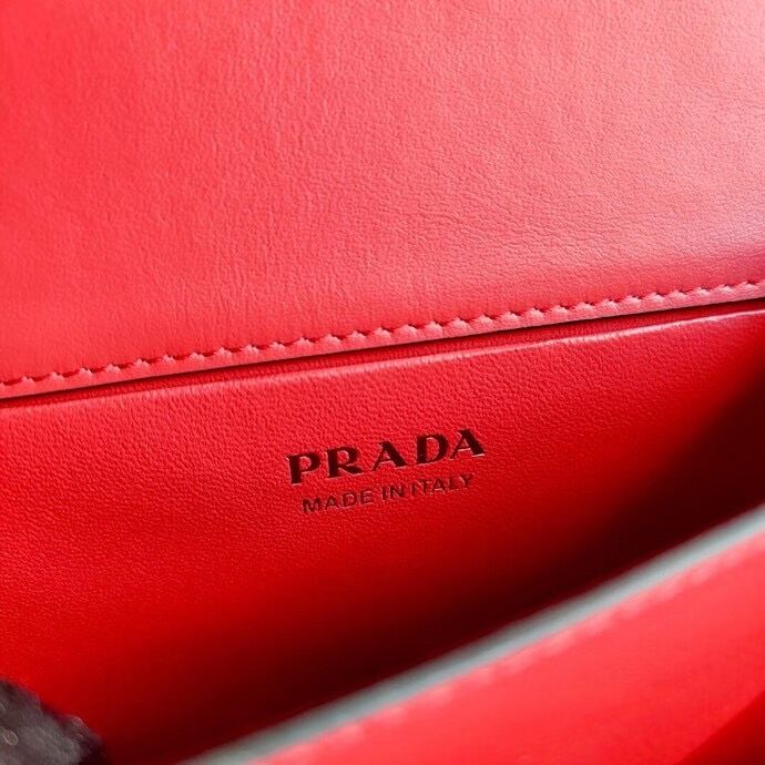 Prada Saffiano leather Prada Symbole bag 1BD270 red