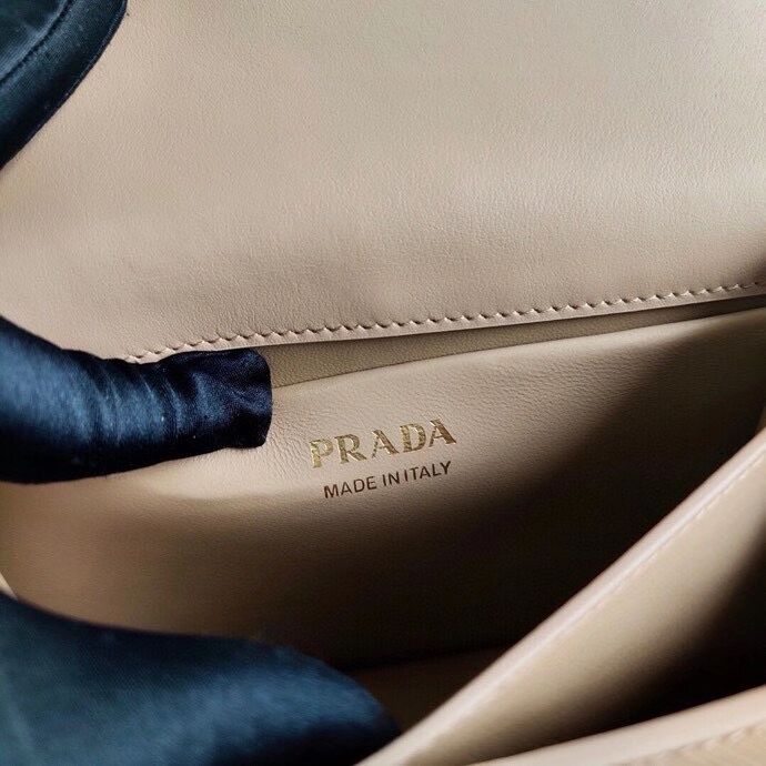 Prada Saffiano leather Prada Symbole bag 1BN021 Biscuits