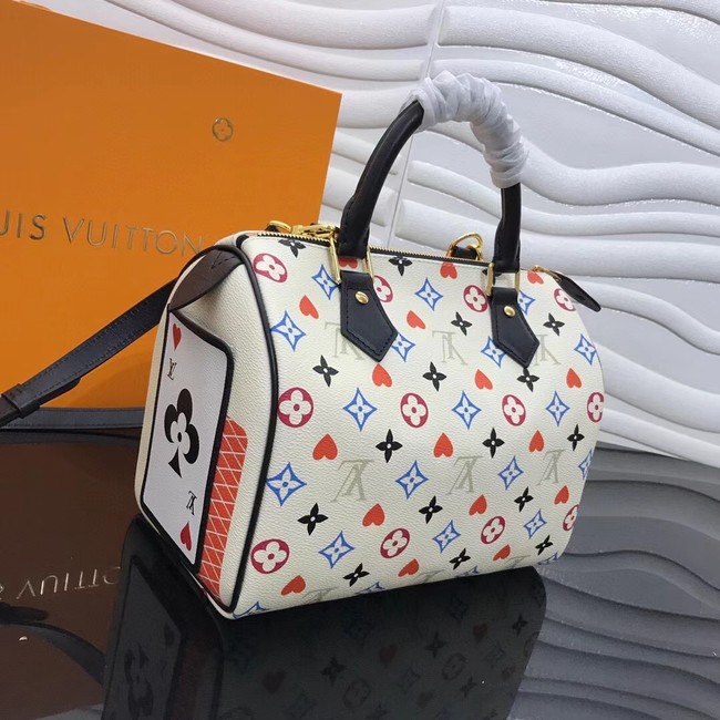Louis Vuitton GAME ON SPEEDY BANDOULIERE 25 M57466 white