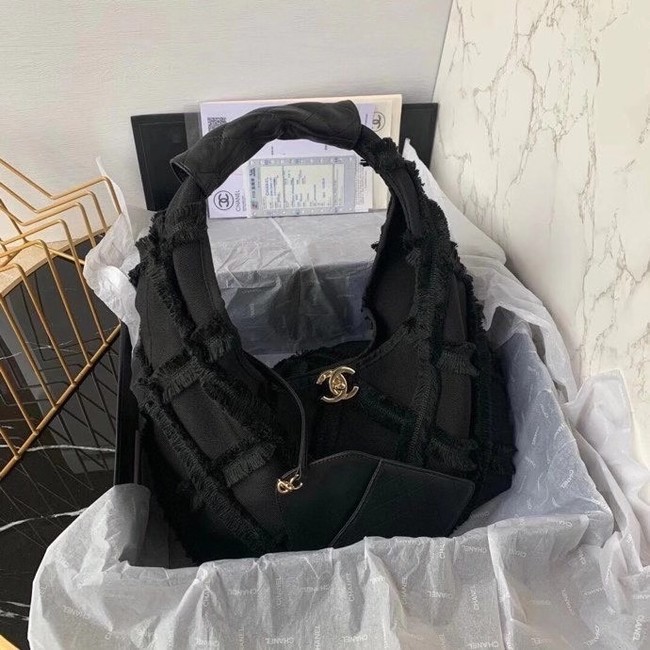 Chanel large hobo bag AS2292 black