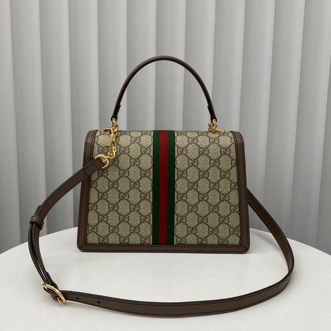 Gucci Ophidia small top handle bag with Web 651055 brown
