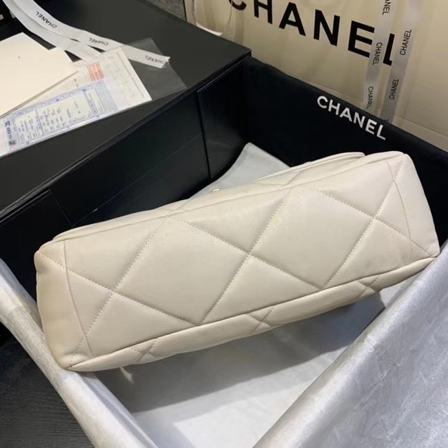chanel 19 large flap bag AS1162 Beige