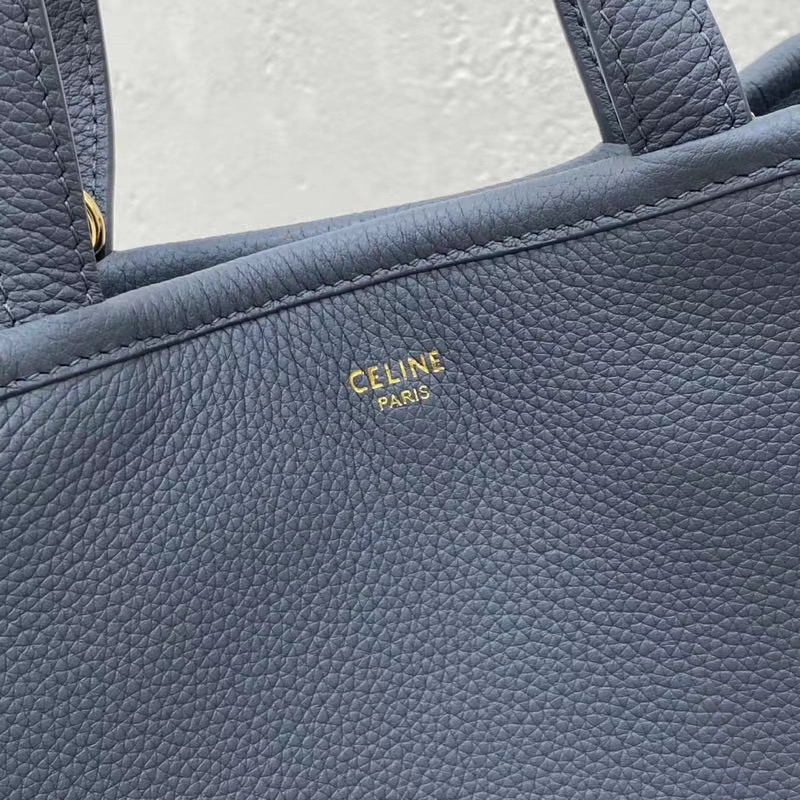 Celine LARGE SOFT BAG IN SUPPLE GRAINED CALFSKIN 55825 dark gray