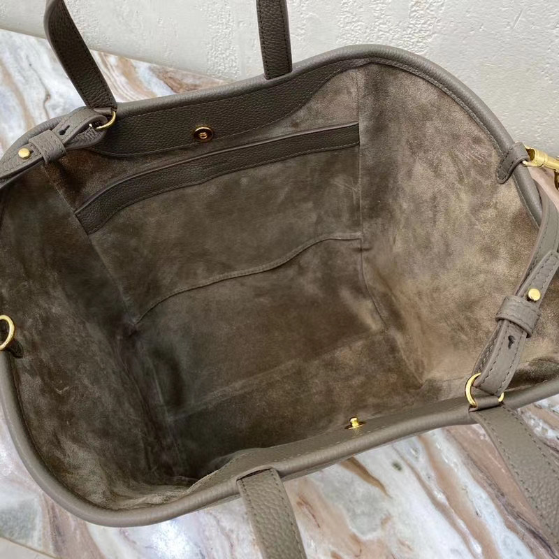Celine LARGE SOFT BAG IN SUPPLE GRAINED CALFSKIN 55825 gray