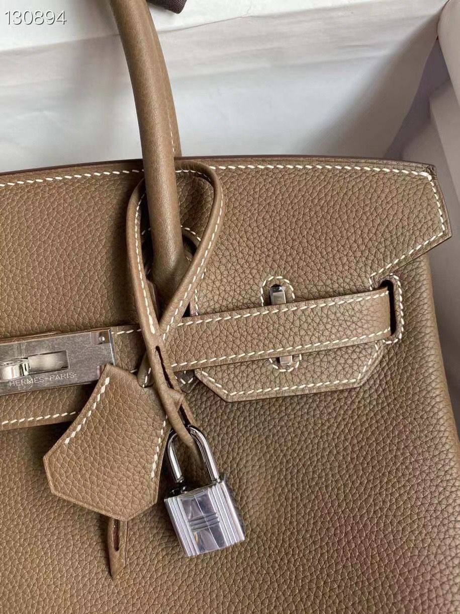 Hermes Birkin Bag Original Togo Leather 17825 Gray