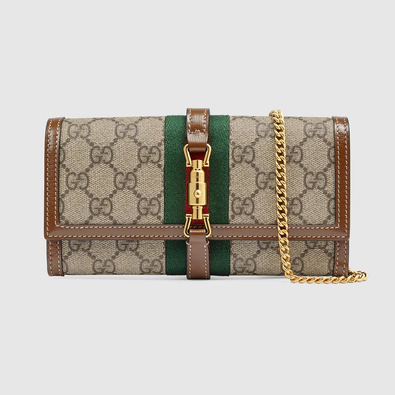 Gucci Jackie 1961 chain wallet 652681 Brown