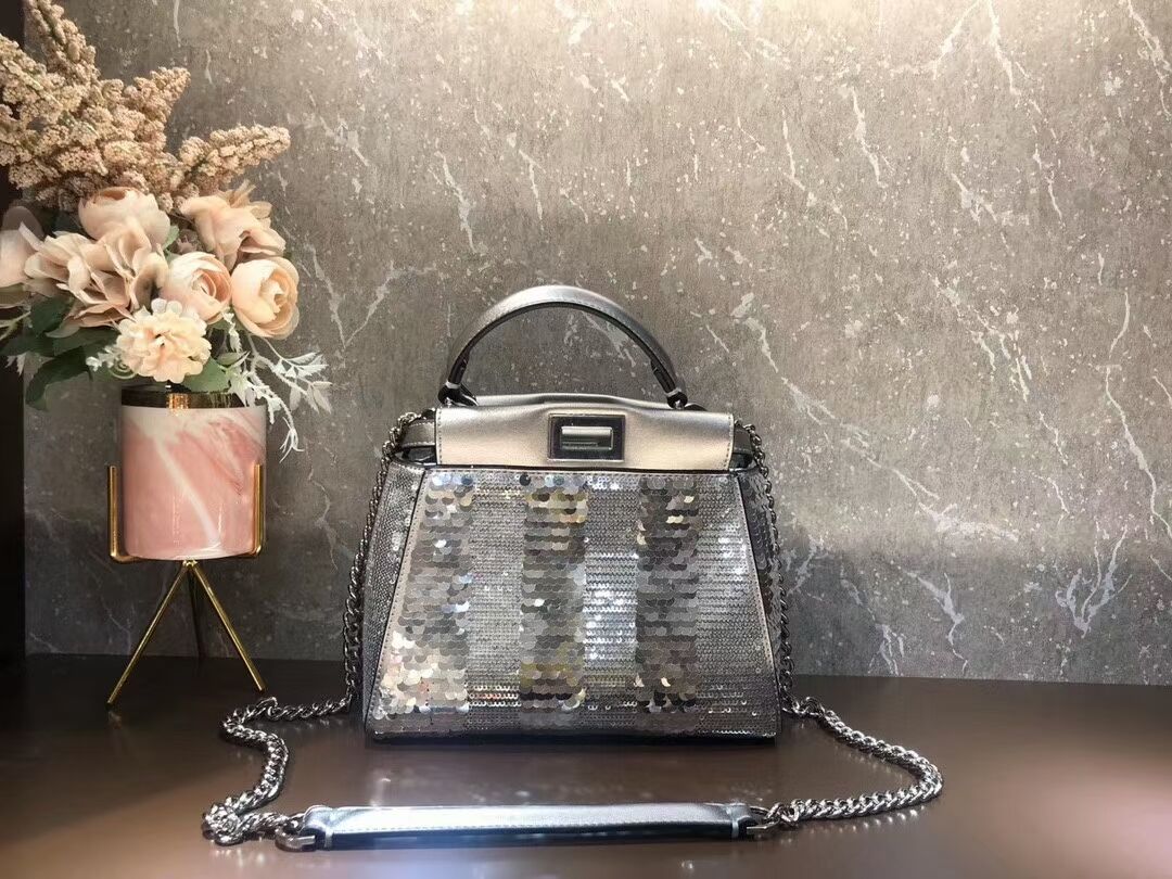 FENDI Mini-bag from the Chinese New Year Limited Capsule Collection Code: 8BN309A silver
