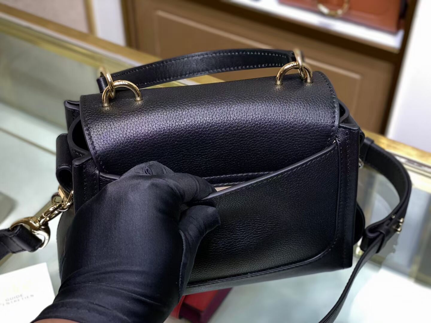 Chloe Original Calfskin Leather Bag C1143S black