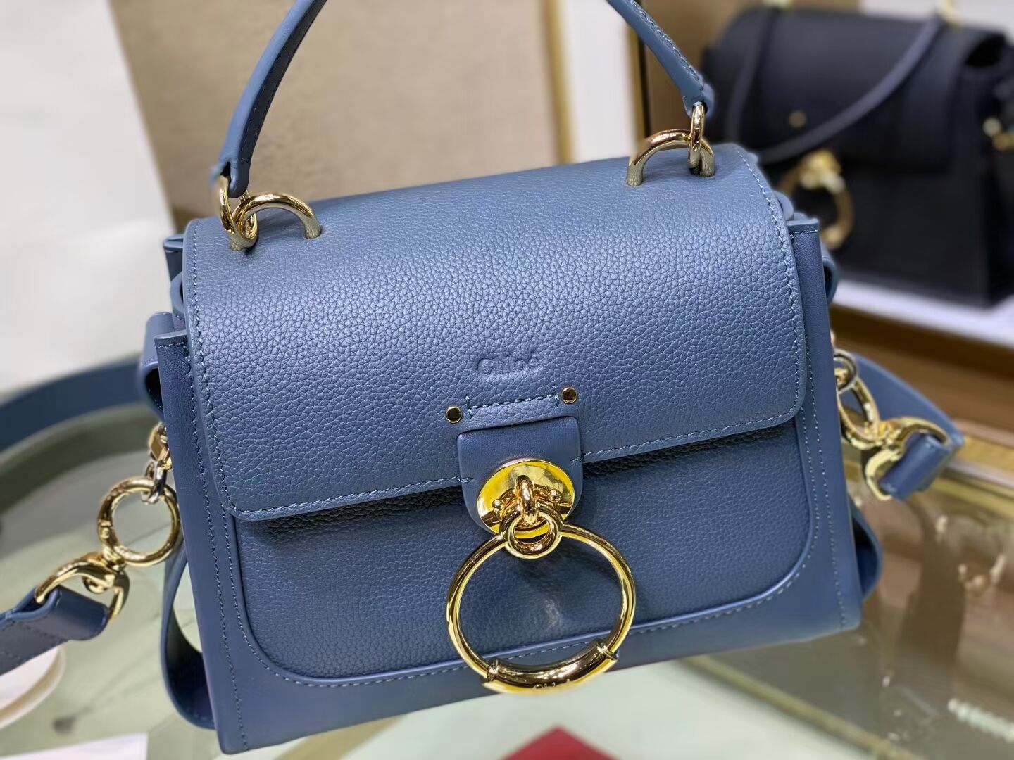 Chloe Original Calfskin Leather Bag C1143S blue