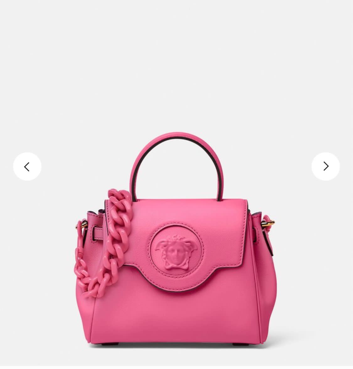 Versace Leather Tote Bag 17455 rose