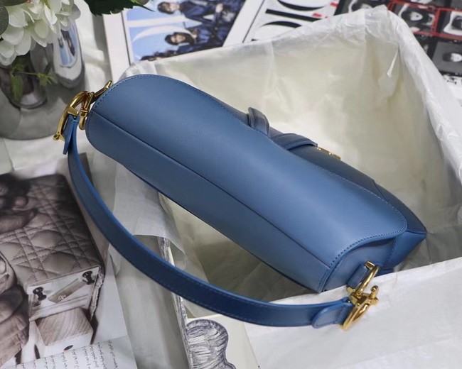 DIOR SADDLE BAG Gradient Calfskin M0446C blue &Shoulder strap
