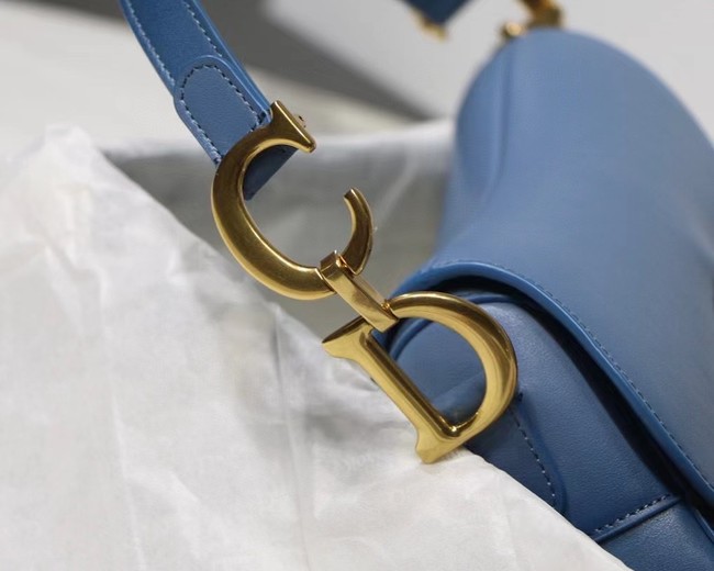DIOR SADDLE BAG Gradient Calfskin M0446C blue &Shoulder strap