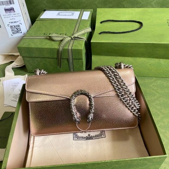 Gucci Dionysus Blooms Leather Shoulder Bag 499623 rose gold