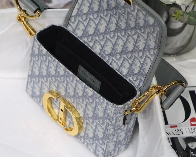 Dior 30 MONTAIGNE BOX BAG Oblique Jacquard M9204UT Gray