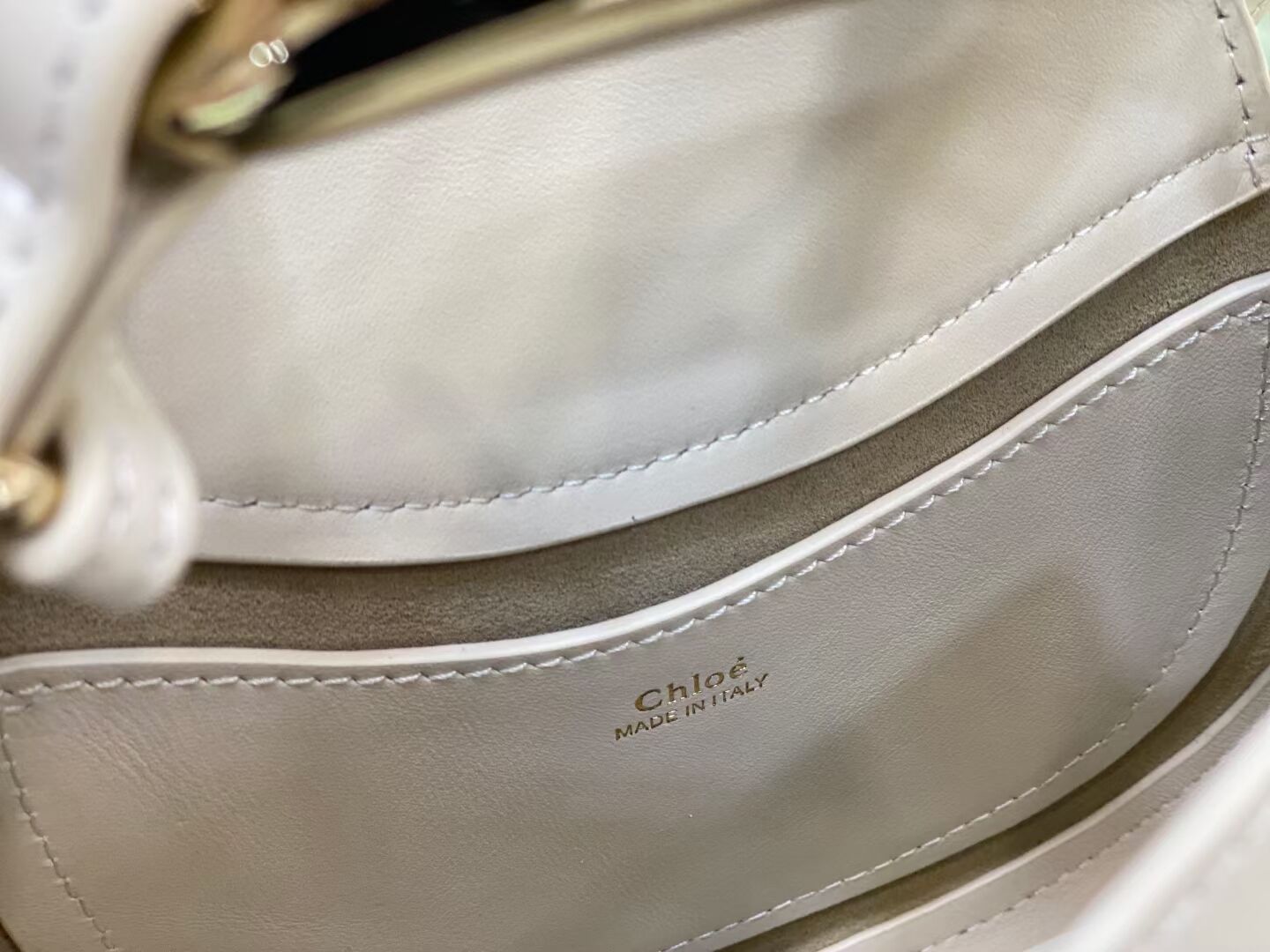 Chloe Original Calfskin Leather Bag 3S1350 cream