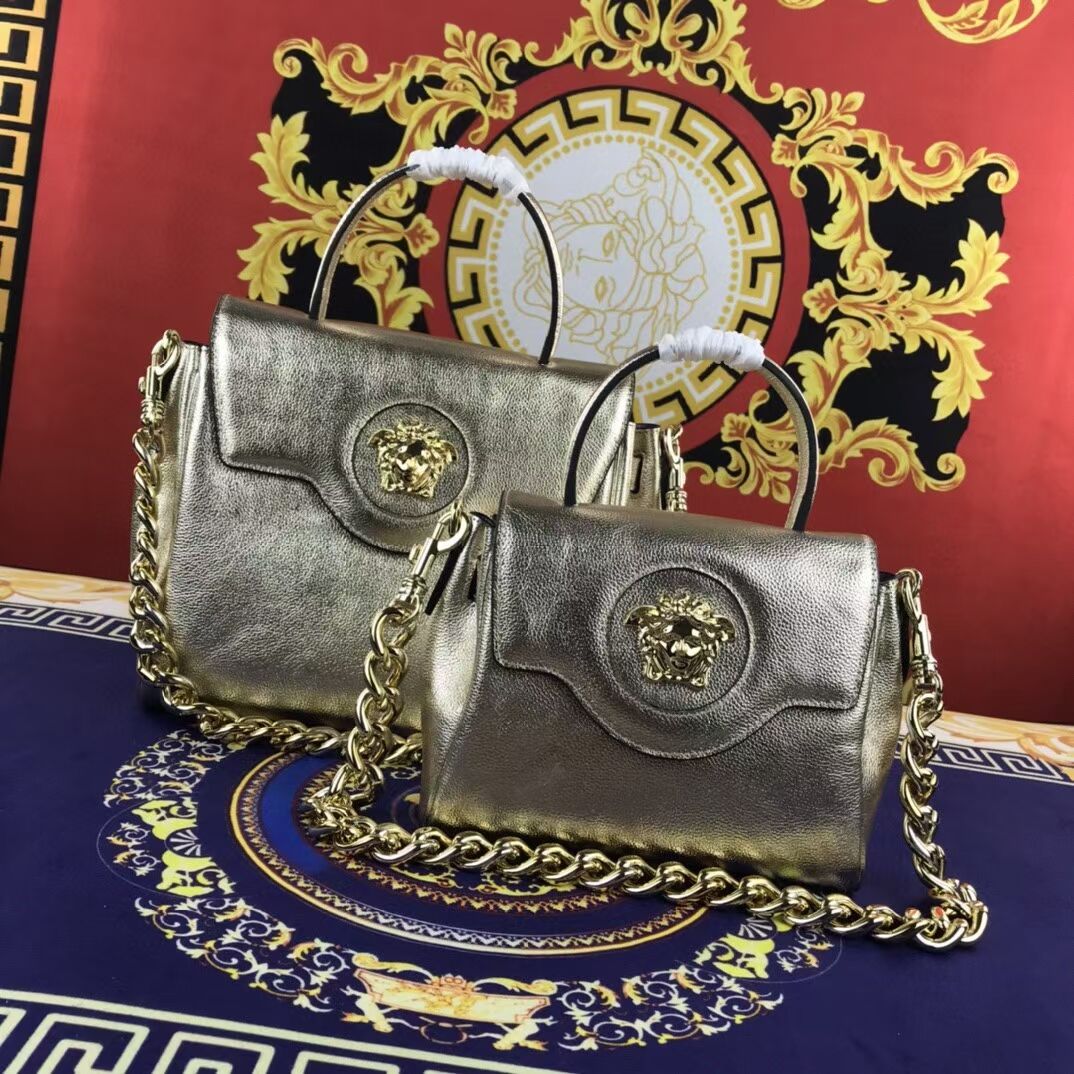 Versace Original Calfskin Leather Bag FS1040 gold