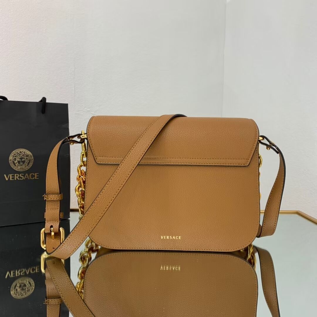 Versace Original medium Calfskin Leather Bag FS1067 brown