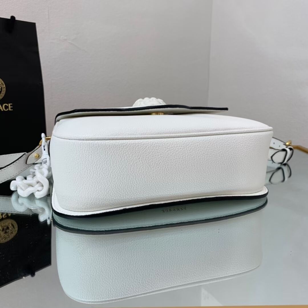 Versace Original medium Calfskin Leather Bag FS1067 white