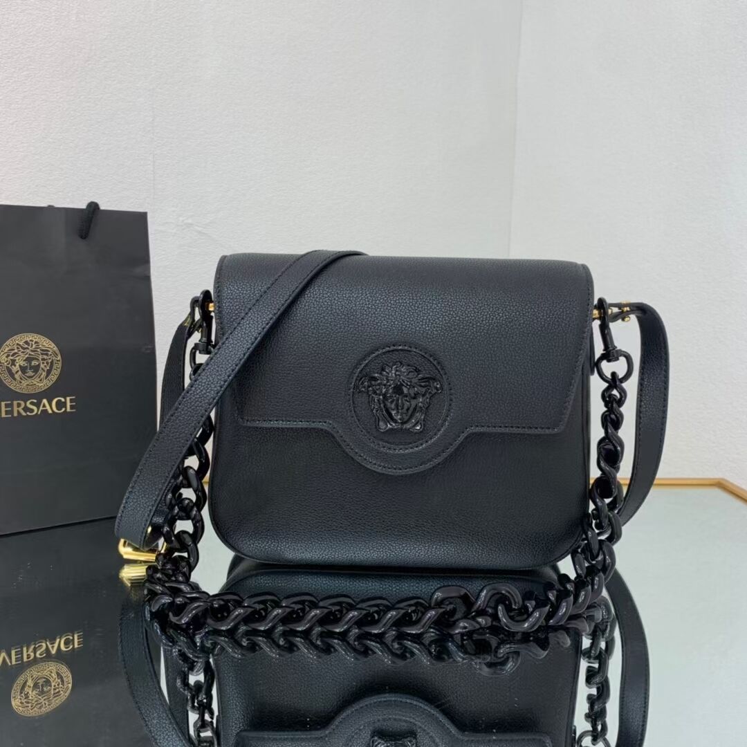 Versace Original medium Calfskin Leather Bag FS1067A black
