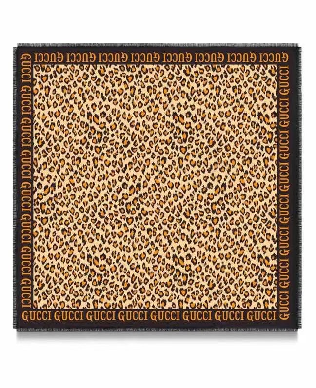Gucci scarf Wool&Cashmere 33668-1