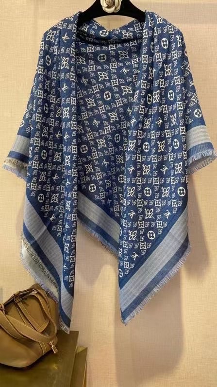 Louis Vuitton scarf Wool&Cashmere 33660-1
