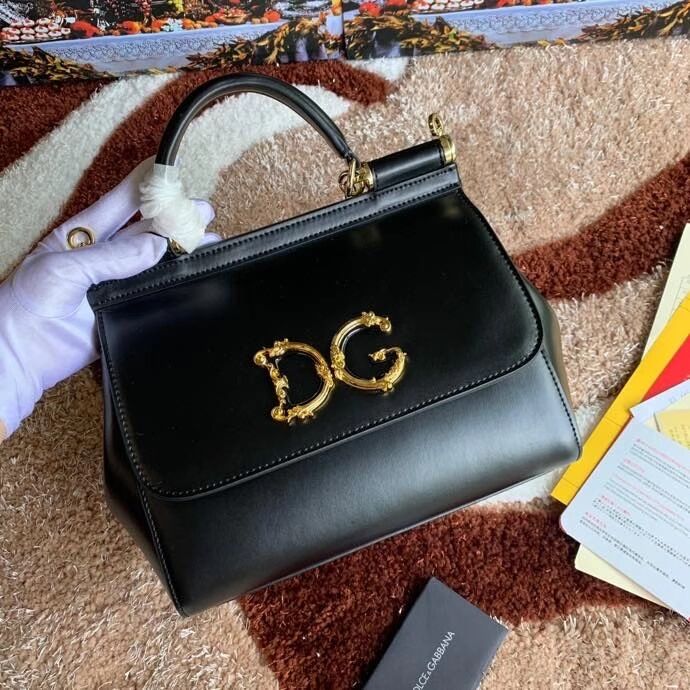 Dolce & Gabbana Origianl Leather Shoulder Bag 5157 black