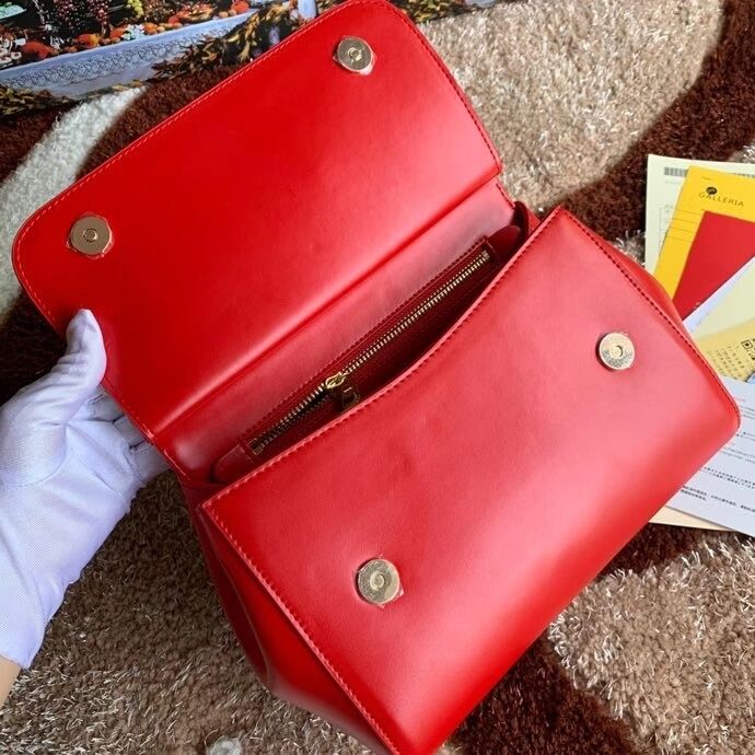 Dolce & Gabbana Origianl Leather Shoulder Bag 5157 red